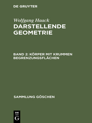 cover image of Körper mit krummen Begrenzungsflächen